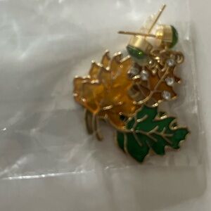 Fall Leaf Earrings - NWOT